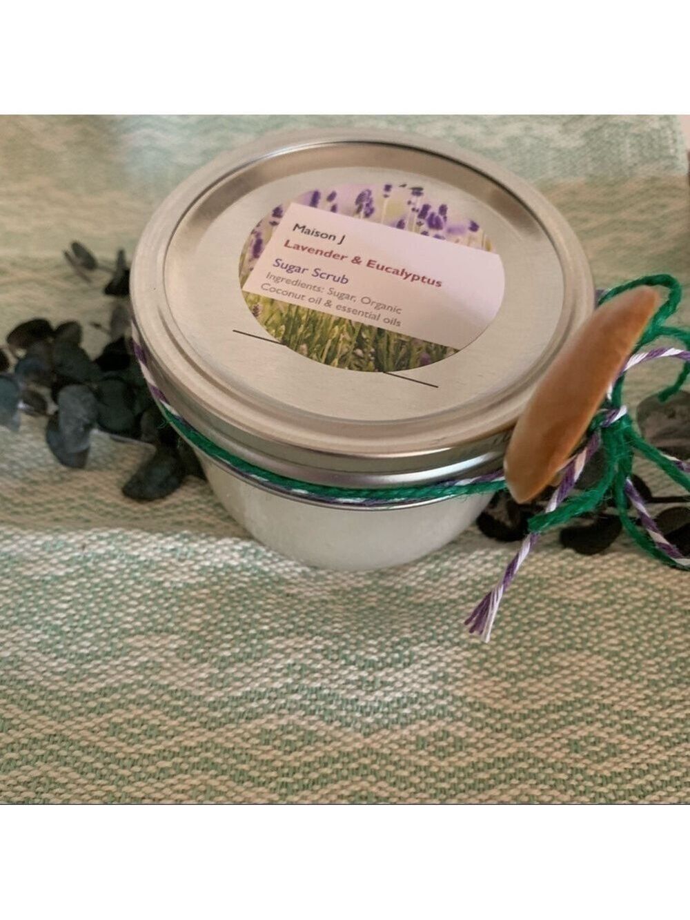 Lavender Eucalyptus Scrub All Natural Exfoliating Moisturizing Hand Crafted